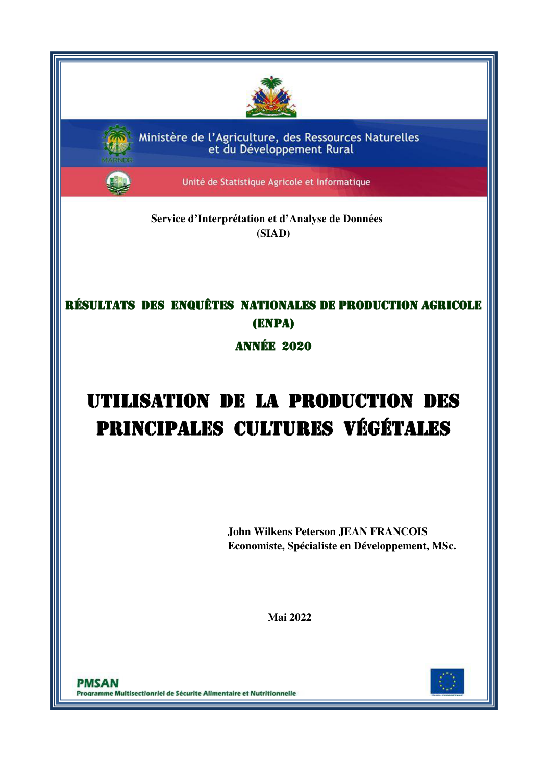 Couverture du rapport