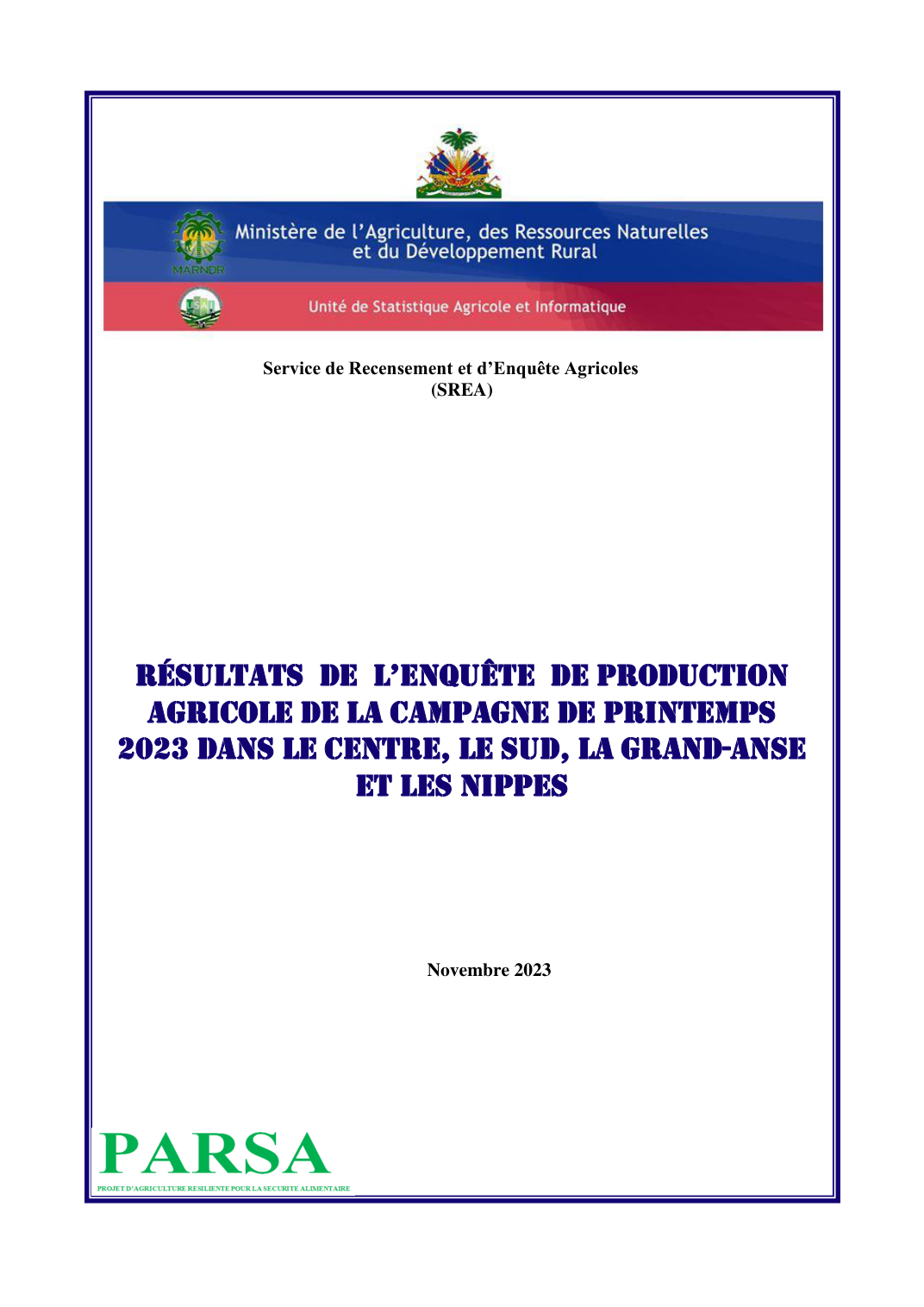 Couverture du rapport