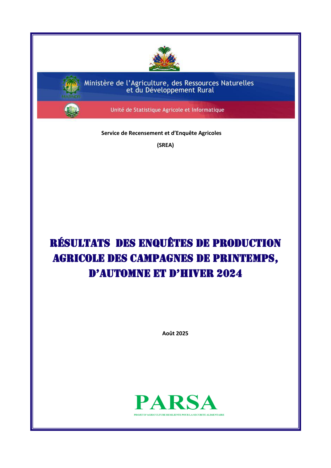 Couverture du rapport